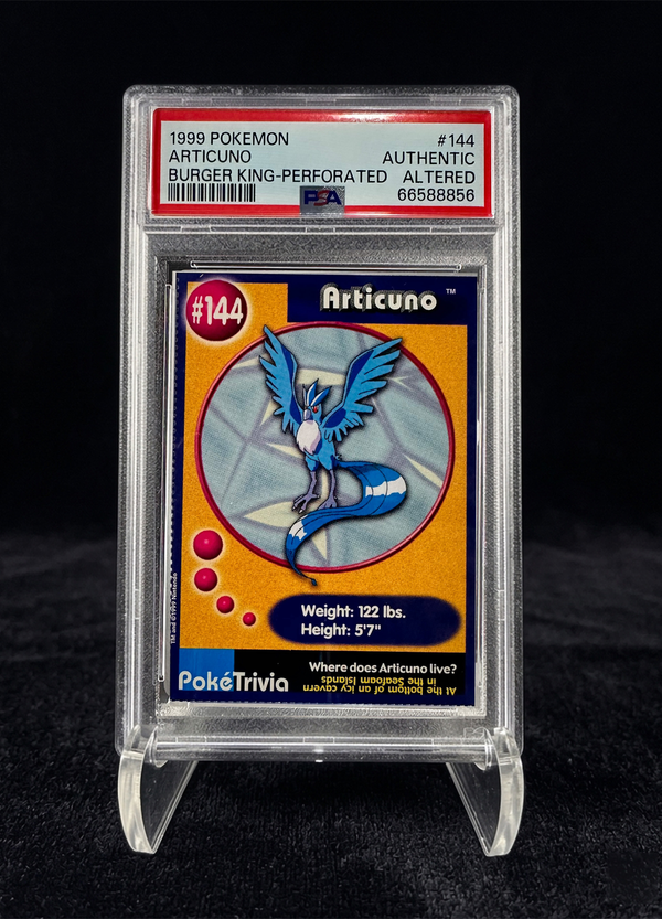 Articuno (1999) Burger King PokéTrivia – PSA Authentic