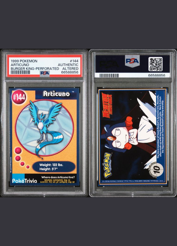 Articuno (1999) Burger King PokéTrivia – PSA Authentic