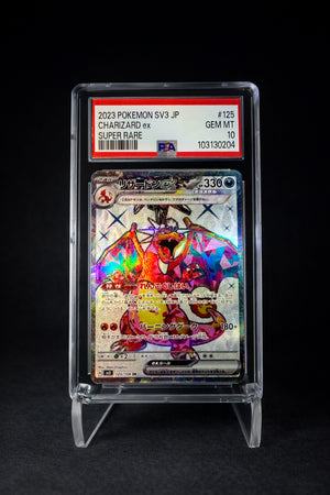 Charizard EX Super Rare (2023) Ruler of Black Flame - PSA 10