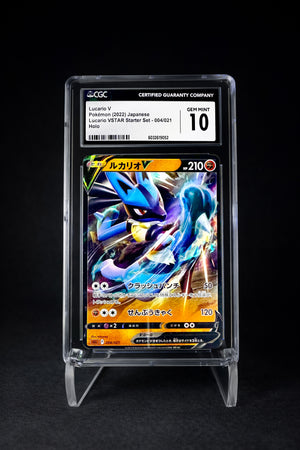 Lucario V Holo (2022) VSTAR Starter Set - CGC 10