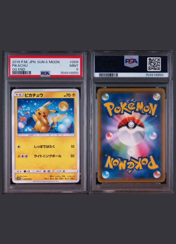 Pikachu (2019) GG End – PSA 9