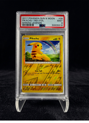 Pikachu Reverse Holo (2017) Shining Legends – PSA 9