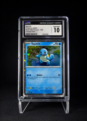 Squirtle Cosmos Holo (2023) Black Star Promo – CGC 10