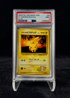 Lt. Surge’s Pikachu LV.10 (1998) Japanese Gym – PSA 9