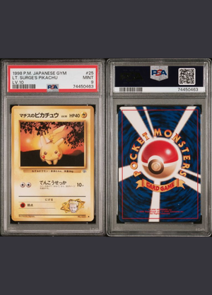 Lt. Surge’s Pikachu LV.10 (1998) Japanese Gym – PSA 9
