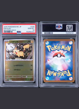 PIKACHU REVERSE HOLO (2025) START DECK – PSA 10