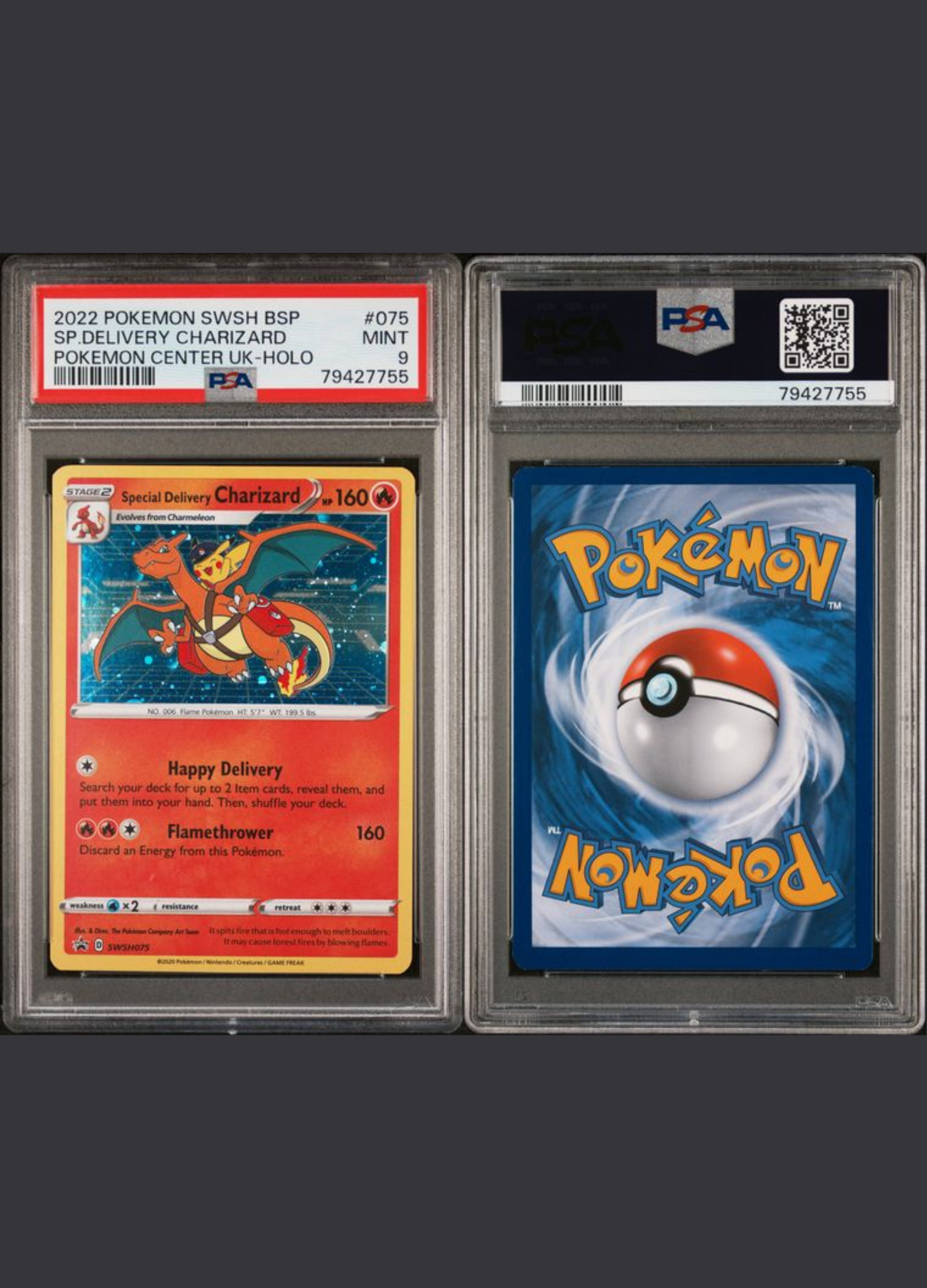 special delivery charizard pokemon card Special Delivery Charizard Holo (2022) Pokemon Center UK