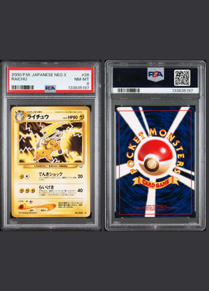 Raichu (2000) Japanese Neo 3 - PSA 8