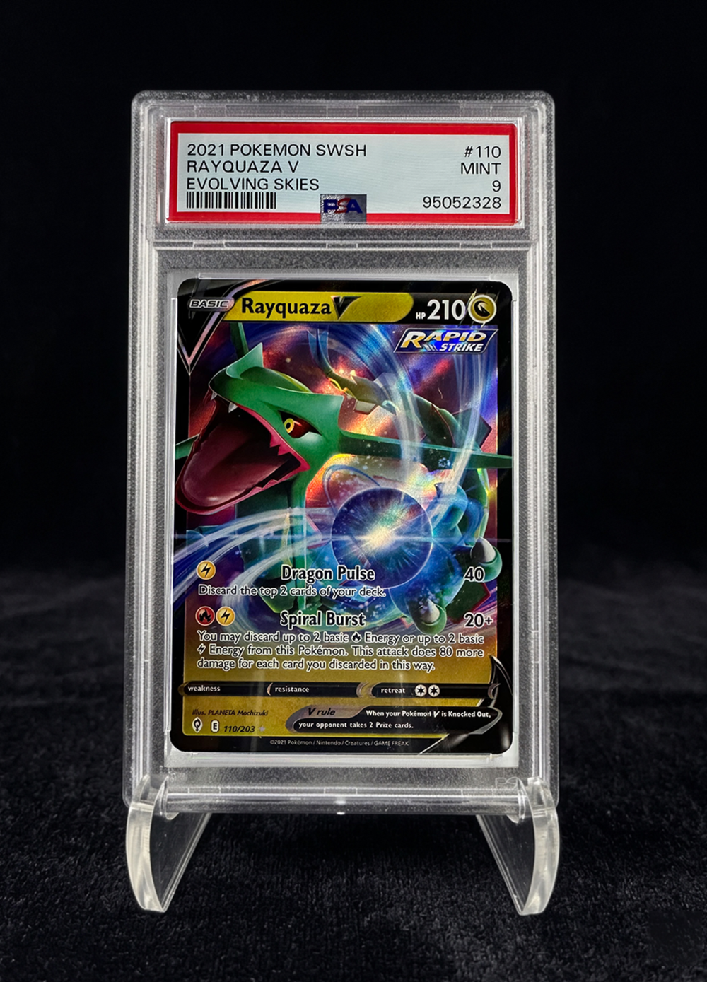 Rayquaza V (2021) Evolving Skies - PSA 9