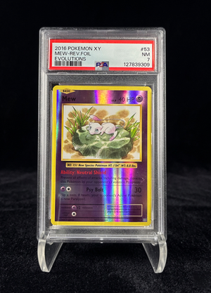 Mew Reverse Foil (2016) X Y Evolutions - PSA 7