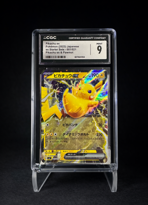 Pikachu Ex Holo (2023) Starter set - CGC - 9
