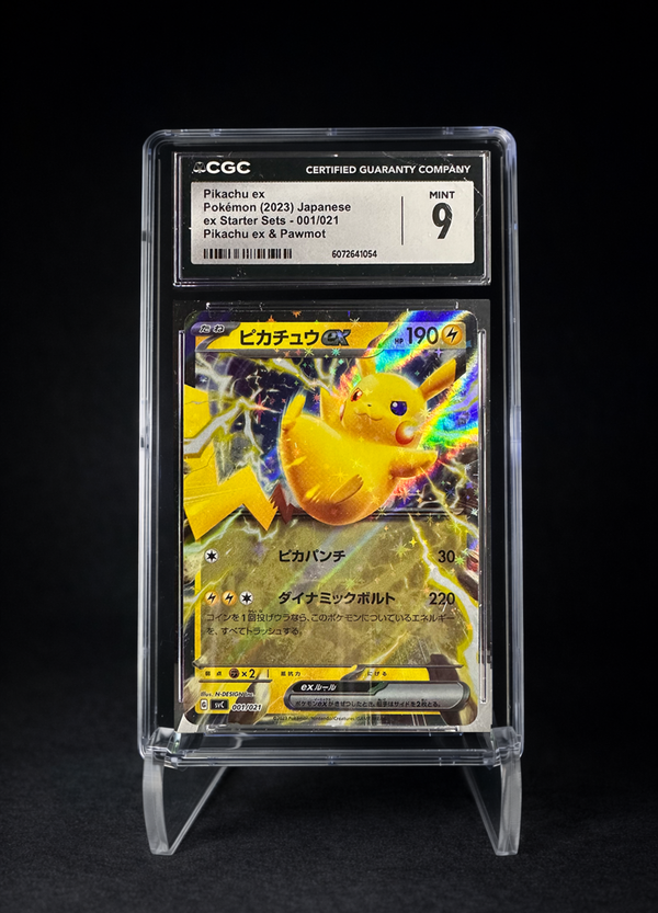 Pikachu Ex Holo (2023) Starter set - CGC - 9