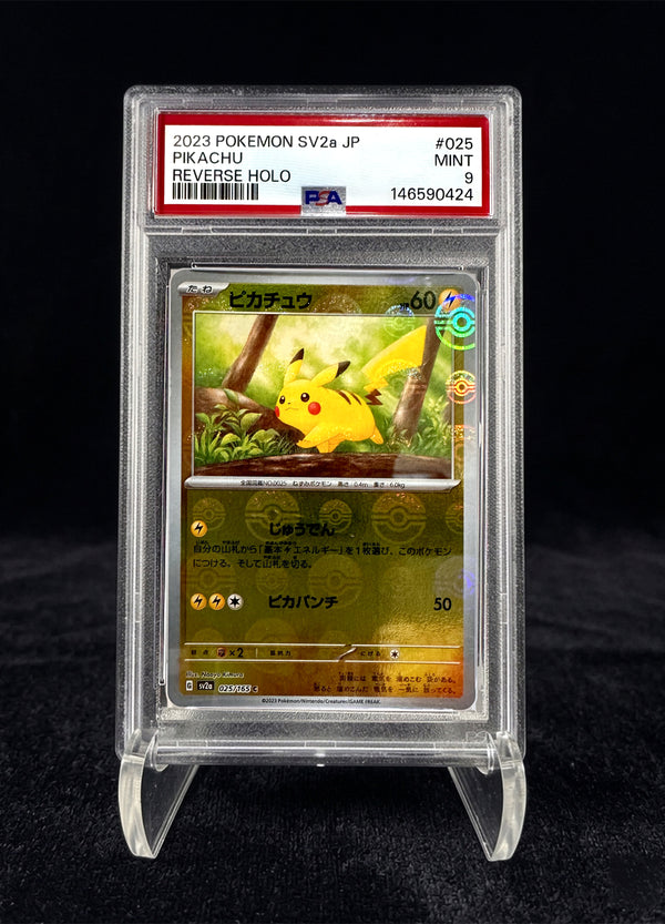 PIKACHU REVERSE HOLO (2023) 151 – PSA 9