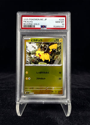 PIKACHU REVERSE HOLO (2025) START DECK – PSA 10