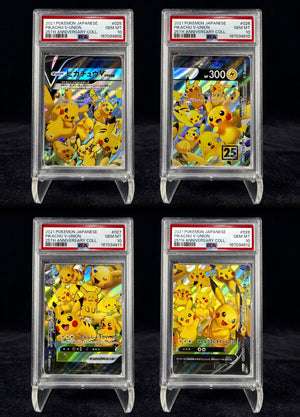 PIKACHU V-UNION – 25TH ANNIVERSARY – SEQUENTIAL PSA 10 SET